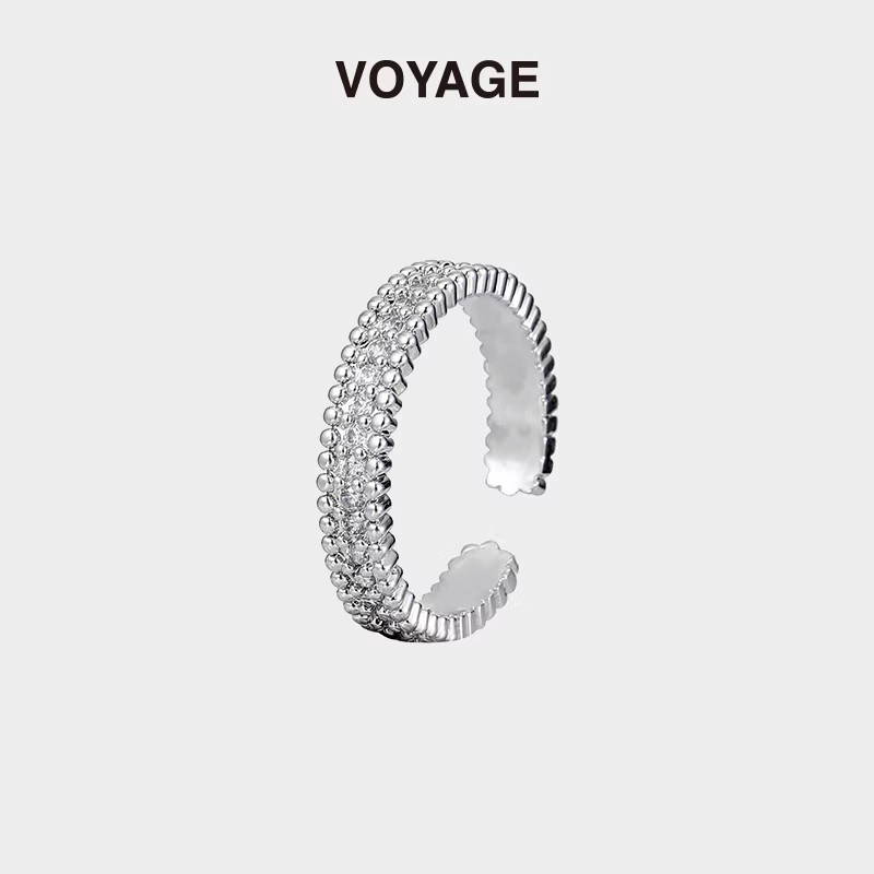 精致素圈开口戒指女可调节小众设计时尚个性冷淡风高级感食指指环