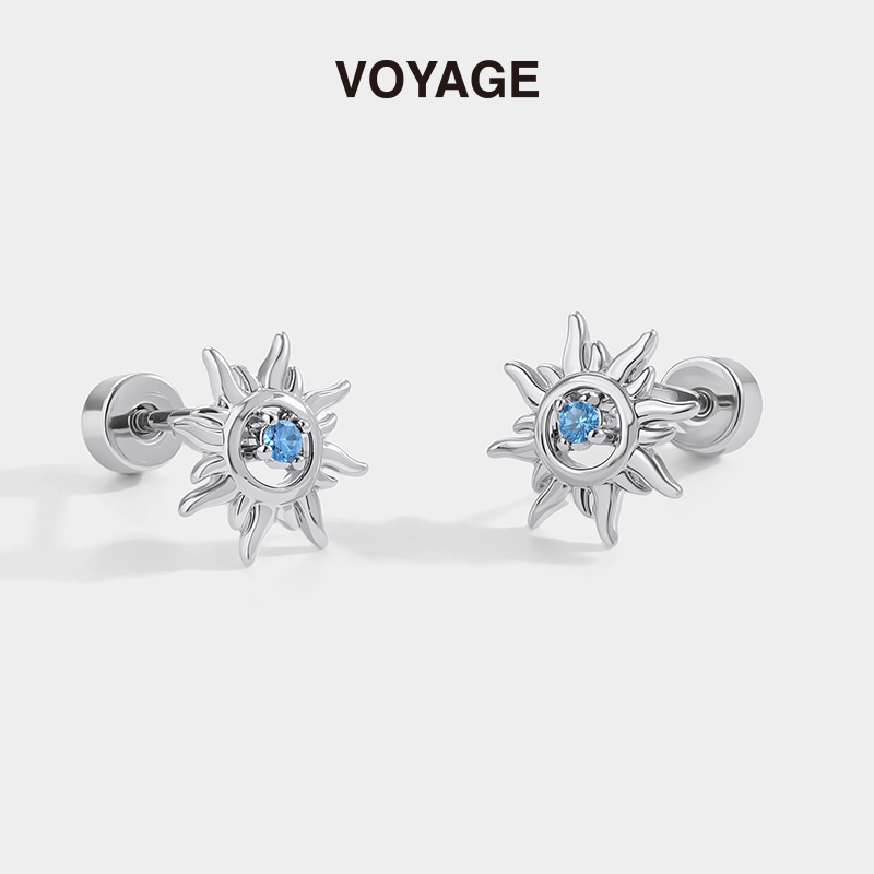 钛合金养耳洞小太阳耳钉轻奢小众