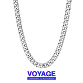 男生男款 VOYAGE钛钢古巴链男士 潮牌百搭项链美式 锁骨链男链子配饰