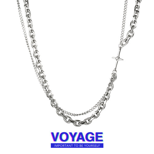 VOYAGE双层叠戴链条项链