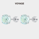 薄荷糖绿色钛合金烟花切耳钉养耳洞耳骨钉耳蜗钉耳环钛钢锆石耳饰