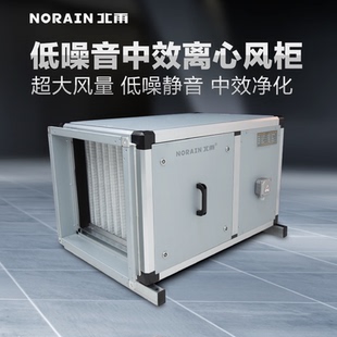 北雨低噪音初中效过滤风机箱净化空调风柜商用洁净空间厂房新风机