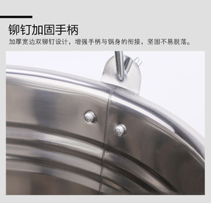 不锈钢水桶手提式家用304提桶油桶储水加厚食堂铁皮桶带盖提水桶