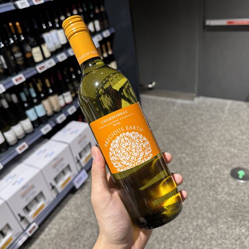 奥乐齐ALDI Precious Earth霞多丽白葡萄酒750ml澳大利亚原装进口