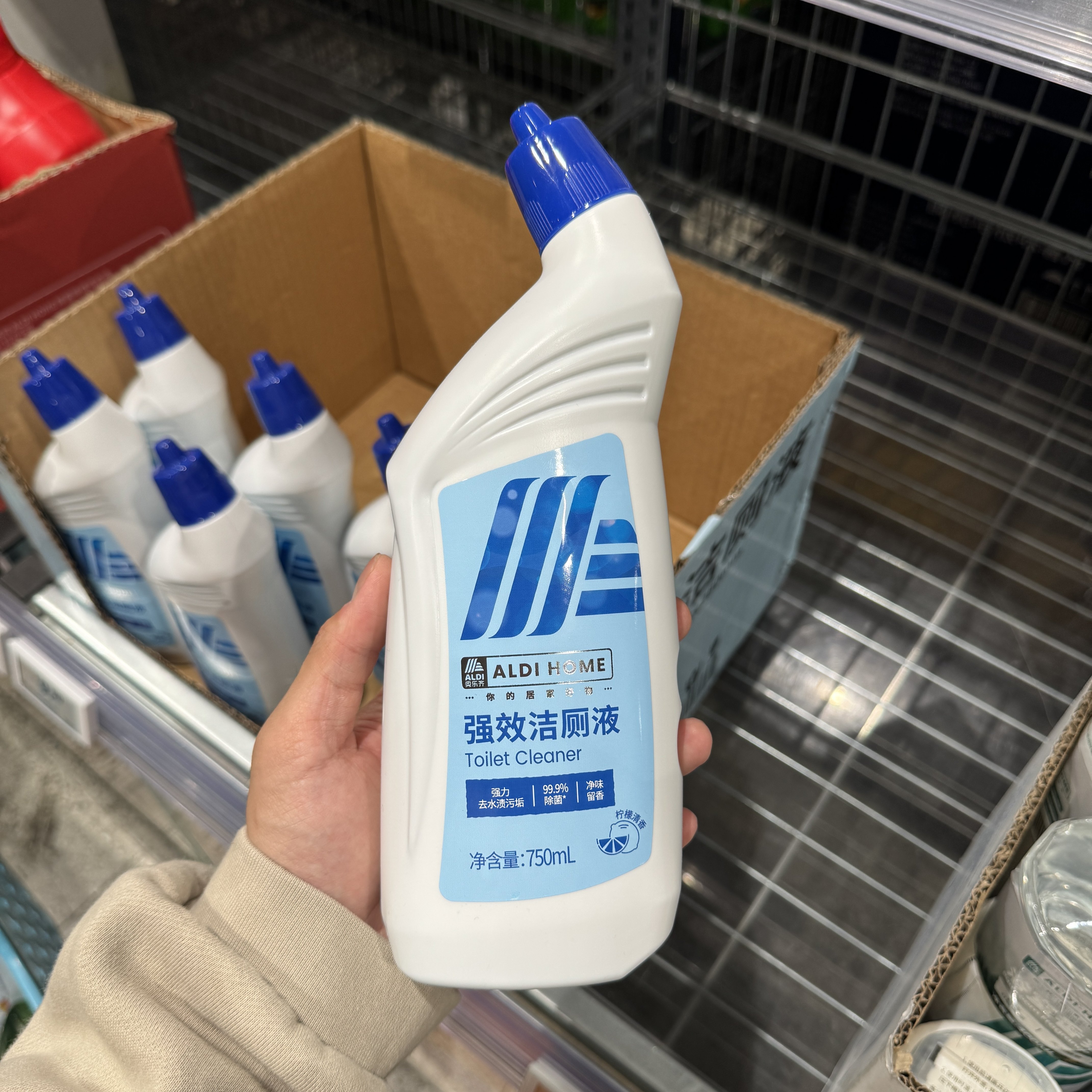 奥乐齐ALDI 强效洁厕液750ml 除菌99.9% 净味清洁 网红超市代购