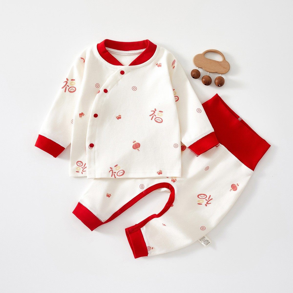 新生婴儿衣服卡通风内衣套装A类棉无骨打底宝宝高腰护肚分体套装,童装/婴儿装/亲子装,内衣套装,淘宝优惠券,粉丝福利购,淘宝优惠卷