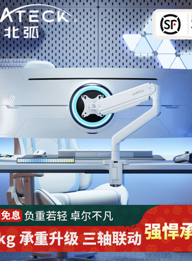 Brateck北弧电脑显示器支架机械悬臂桌面免打孔托架升降底座E560