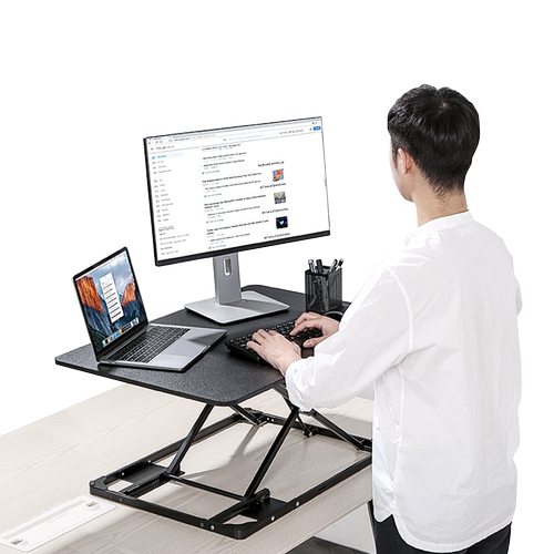 Brateck北弧站立办公升降台笔记本电脑升降桌折叠增高工作台D200