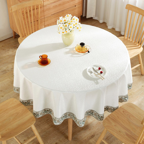 雅蜜兰简欧PU防水防油圆桌布