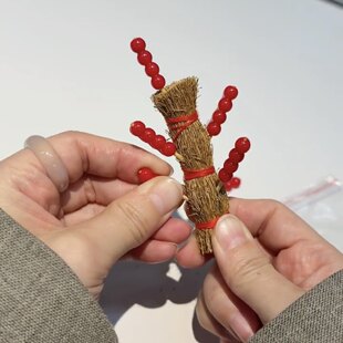 饰品布置 2026新年冰糖糖葫芦杆子串摆件春节喜庆氛围感迷你模型装