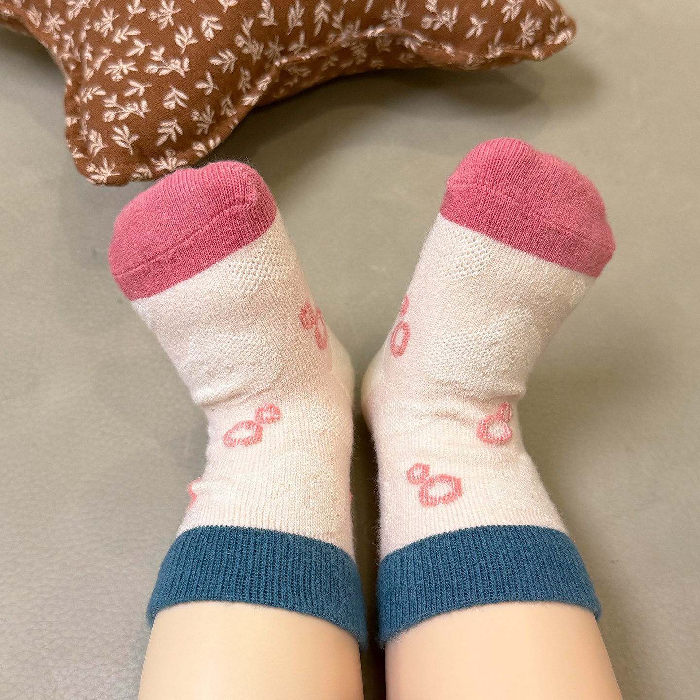 多巴胺纯棉A类宝宝中筒袜春夏