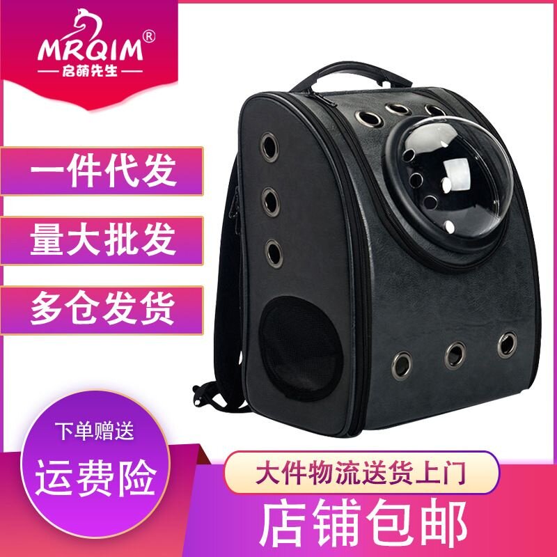 宠物包PU太空包猫咪狗狗外出携带胸前外带双肩背包跨境太空舱