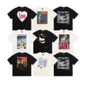 复古圆领短袖 现货Saint Michael美式 vintage高街宽松短t男女潮