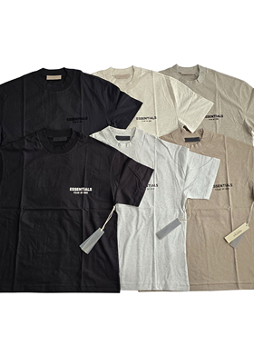 现货新款FOG ESSENTIALS小标印花圆领短袖美式宽松休闲纯棉t恤潮