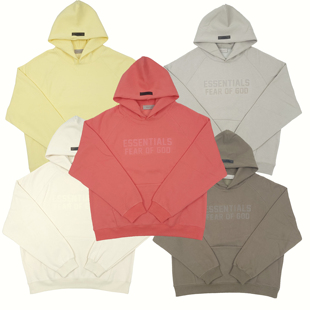 现货FOG 胸前双排植绒字母连帽卫衣宽松男女潮 Essentials第八季