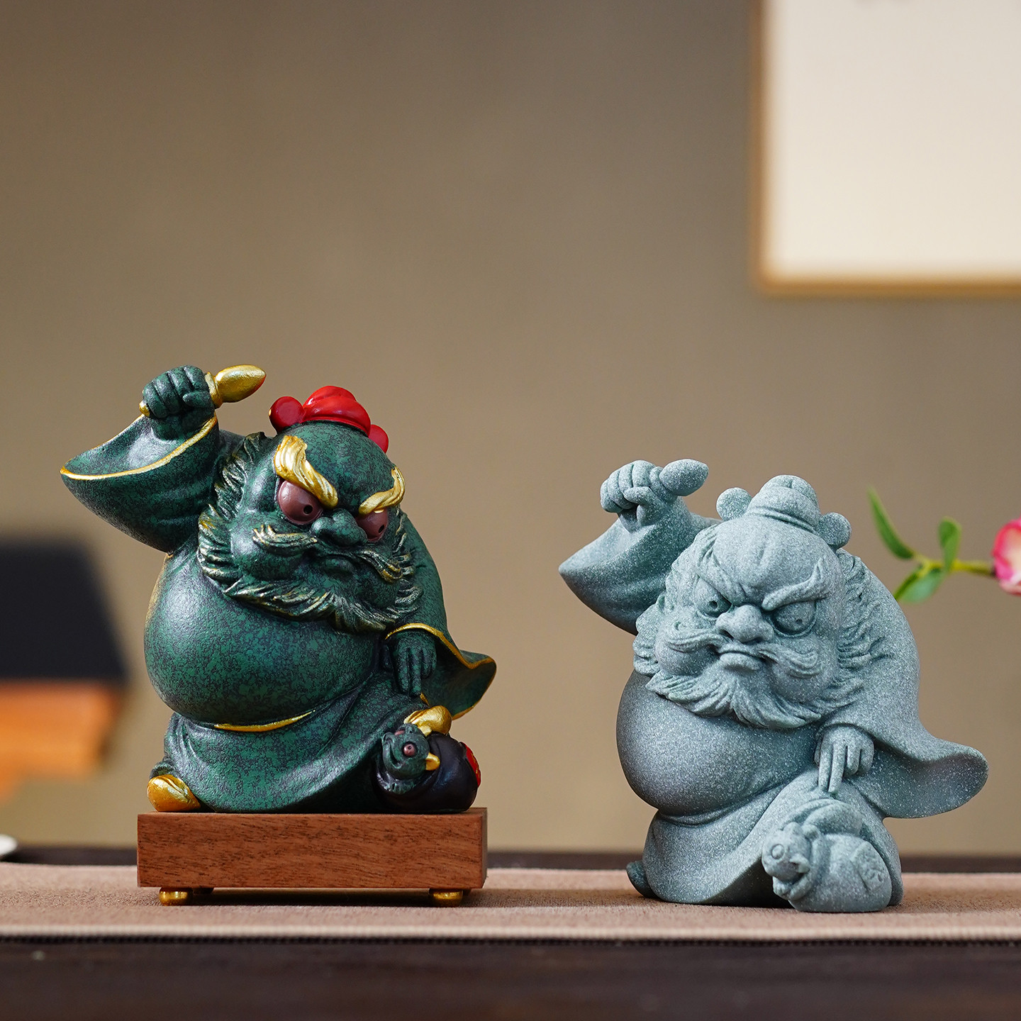 国潮钟馗摆件招财桌面装饰品