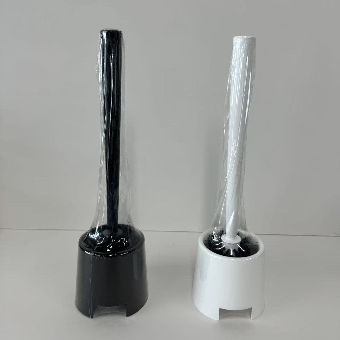 伯蒙马桶刷家用简约厕所清洁刷塑料长柄带底座马桶刷卫生间清洁刷