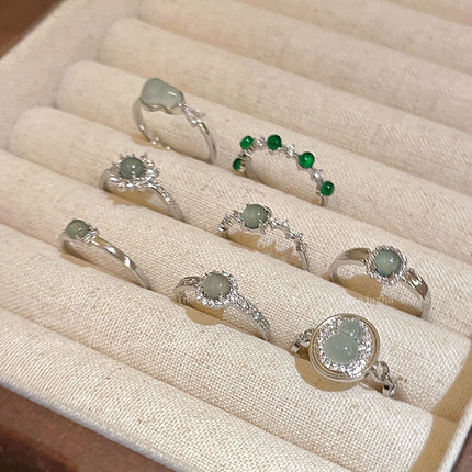 新中式葫芦锆石戒指女精致小众设计感食指戒轻奢高级感超好看指环