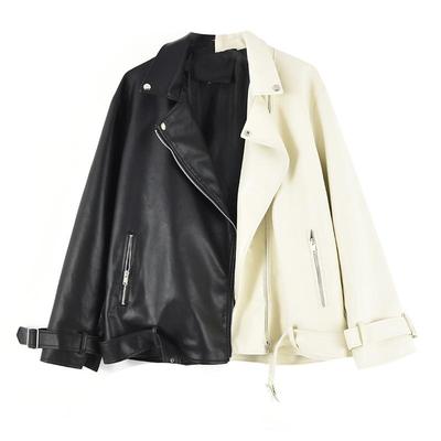 leather thickened jacket autumnwinter fashion size crop