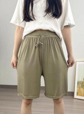 summer ice slik womens shorts high waisted sports shorts