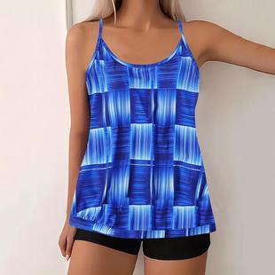 size colorful two bikini swimsuit piece Large