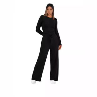 pleated color trousers casual waist sleeve with suit Solid