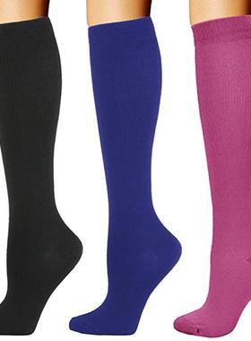 socks running cycling elastic socks pressure color solid