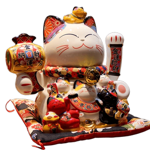 招财猫摆件开业前台自动招手发财猫家居收银2025新款大号摇手礼品