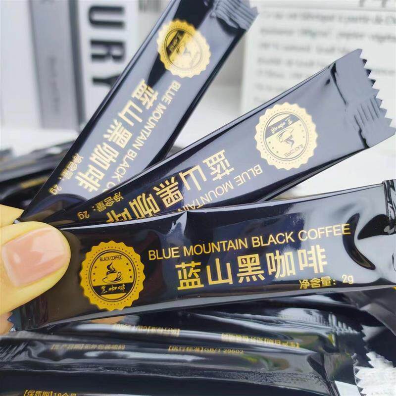 新货情婳蓝山纯黑咖啡速溶新陈代谢无提神醒脑美式特浓蔗糖