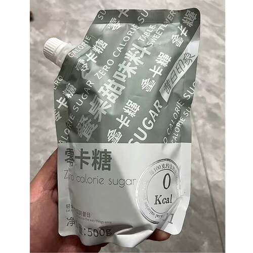 昔日印象零卡糖赤藓糖醇代糖0卡糖食品烘焙甜糖优于白糖500g - 封面