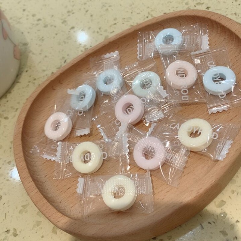 新货网红无蔗糖薄荷糖强劲口气清新糖果零食清凉花香散装含片圈