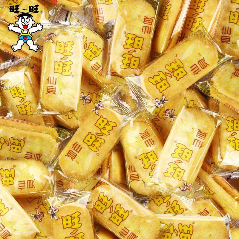 新品仙贝雪饼饼干小吃零食童年怀旧雪米饼膨化饼干休闲零食品