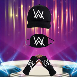 艾伦沃克男Alan 帽子棒球帽男女小清新软顶鸭舌帽遮阳帽 Walker款