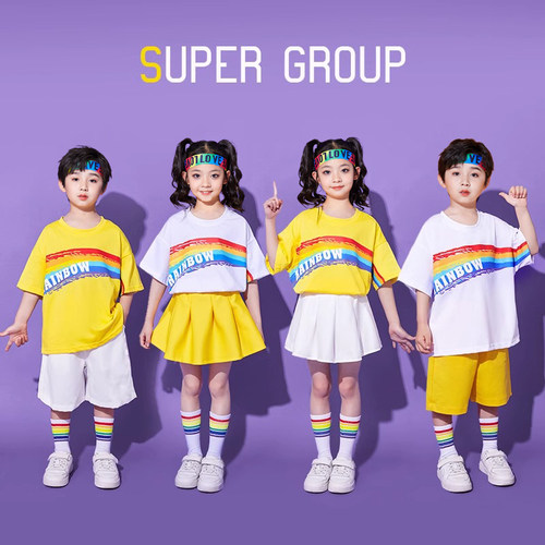 男女童嘻哈休闲街舞演出服啦啦队