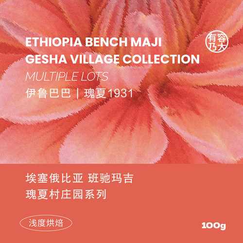 瑰夏村金标瑰夏咖啡豆有容乃大