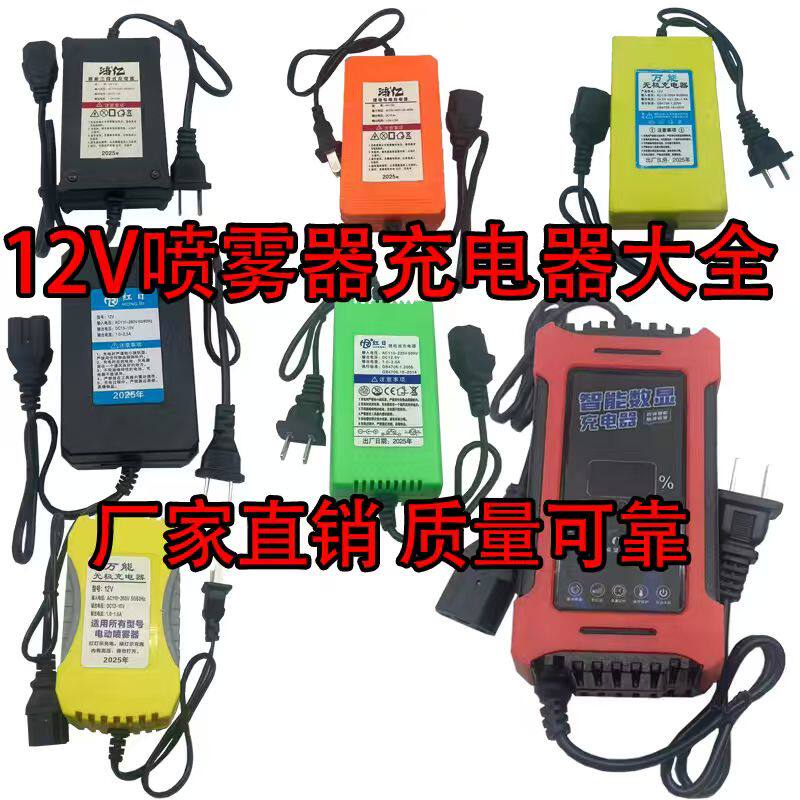 12v电动喷雾器充电器锂电池图片
