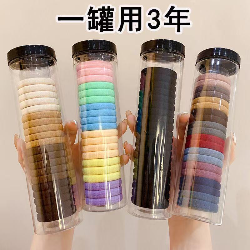 罐装高弹力黑色发绳51