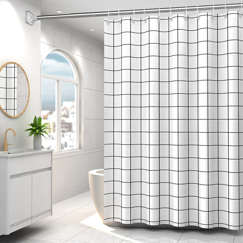 浴室防水布淋浴浴帘套装免打孔磁性洗澡卫生间窗帘门帘隔断帘帘子,家庭/个人清洁工具,浴帘,淘宝优惠券,粉丝福利购,淘宝优惠卷