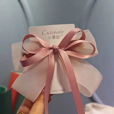 顶夹蝴蝶结发夹顶夹甜美头饰