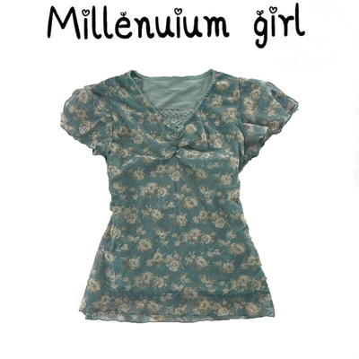 复古穿搭气质显白别致小衫民族风