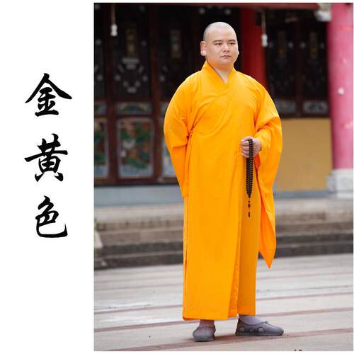 新款缘思梵僧服僧衣海青居士服男女禅修服海清袈裟大褂出家人春季