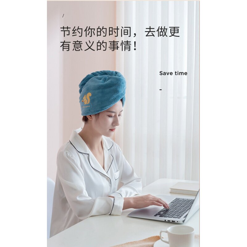 厂家大量加厚双层包头巾速干珊瑚绒女士毛巾浴帽吸水干发帽