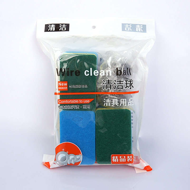 家用洗碗海绵擦独立包装腰型海绵擦厨房刷碗直角圆角海绵擦