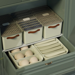 衣服裤子收纳神器衣柜抽屉分格盒家用大号带盖透明分层塑料收纳盒