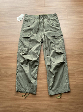 beams effect 日系多口袋抽绳直筒宽松工装机能春夏多口袋长裤男