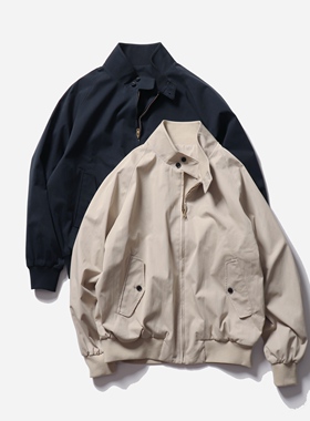 春秋季ap日系复古哈灵顿工装夹克男宽松休闲潮流老钱风立领外套