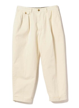 beams effect日系复古工装裤男水洗微弹锥形宽松直筒九分休闲裤男