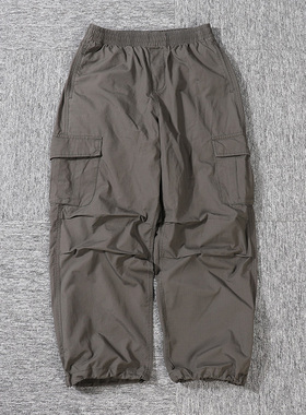 日系beams effect23AW休闲裤男春秋季直筒机能复古宽松工装长裤潮