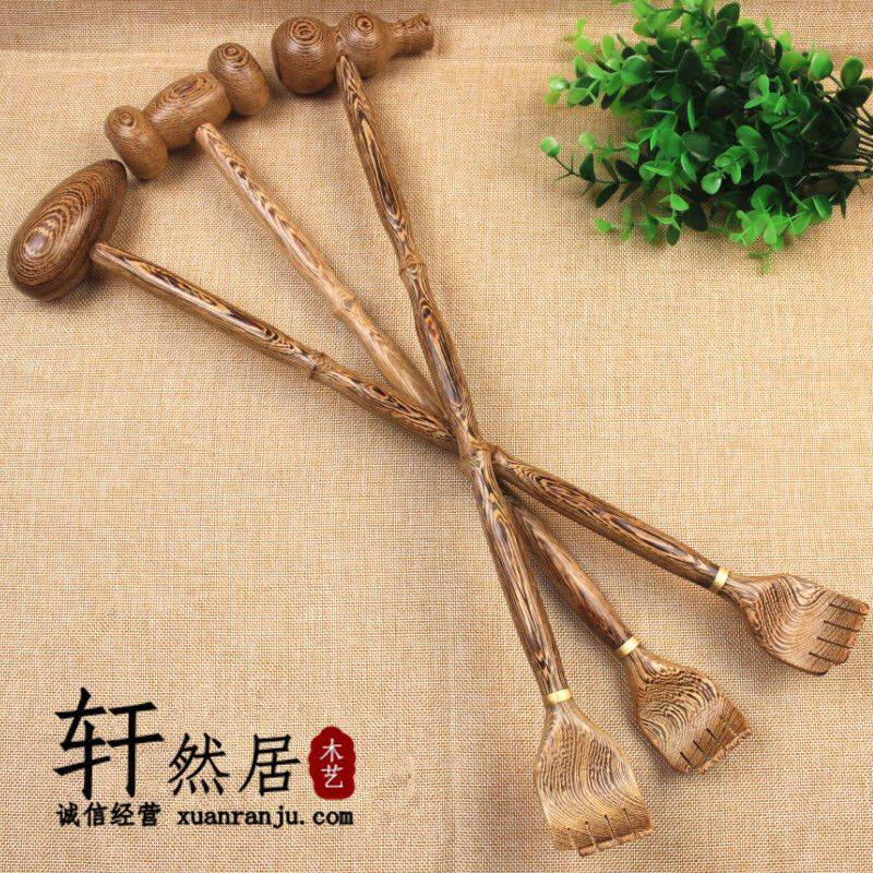 新疆包邮鸡翅木质痒痒挠实木檀木不求人老头乐 敲打拍背按摩捶经