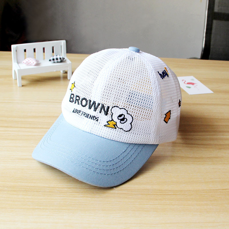 夏季防晒薄款儿童帽子